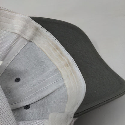 Columbia PFG Fitted Trucker Hat Gray S/M Mesh Back Vented Holes 6 Panel Cotton