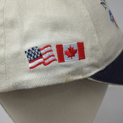 MC Design NWFCC 2004 Northwest Fish Culture Beige Blue Baseball Cap OS Flags