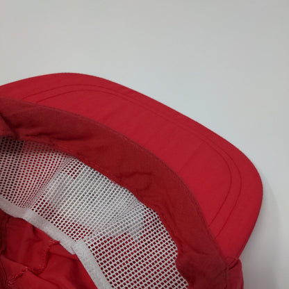 NW Nations Way Slideback Hat Red One Size Embroidered Leather Strap