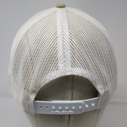 Richardson Trucker Hat Beige OSFM Mesquite Creek Outfitters Mesh Back Snapback