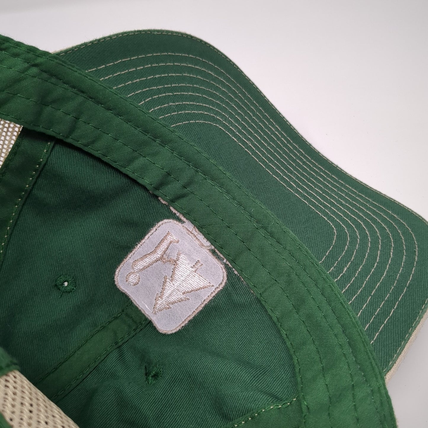 I Pee Outside Snapback Trucker Hat Green One Size Mesh Back Outdoor Cap