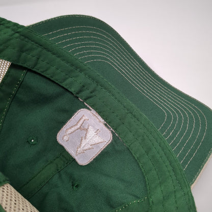 I Pee Outside Snapback Trucker Hat Green One Size Mesh Back Outdoor Cap