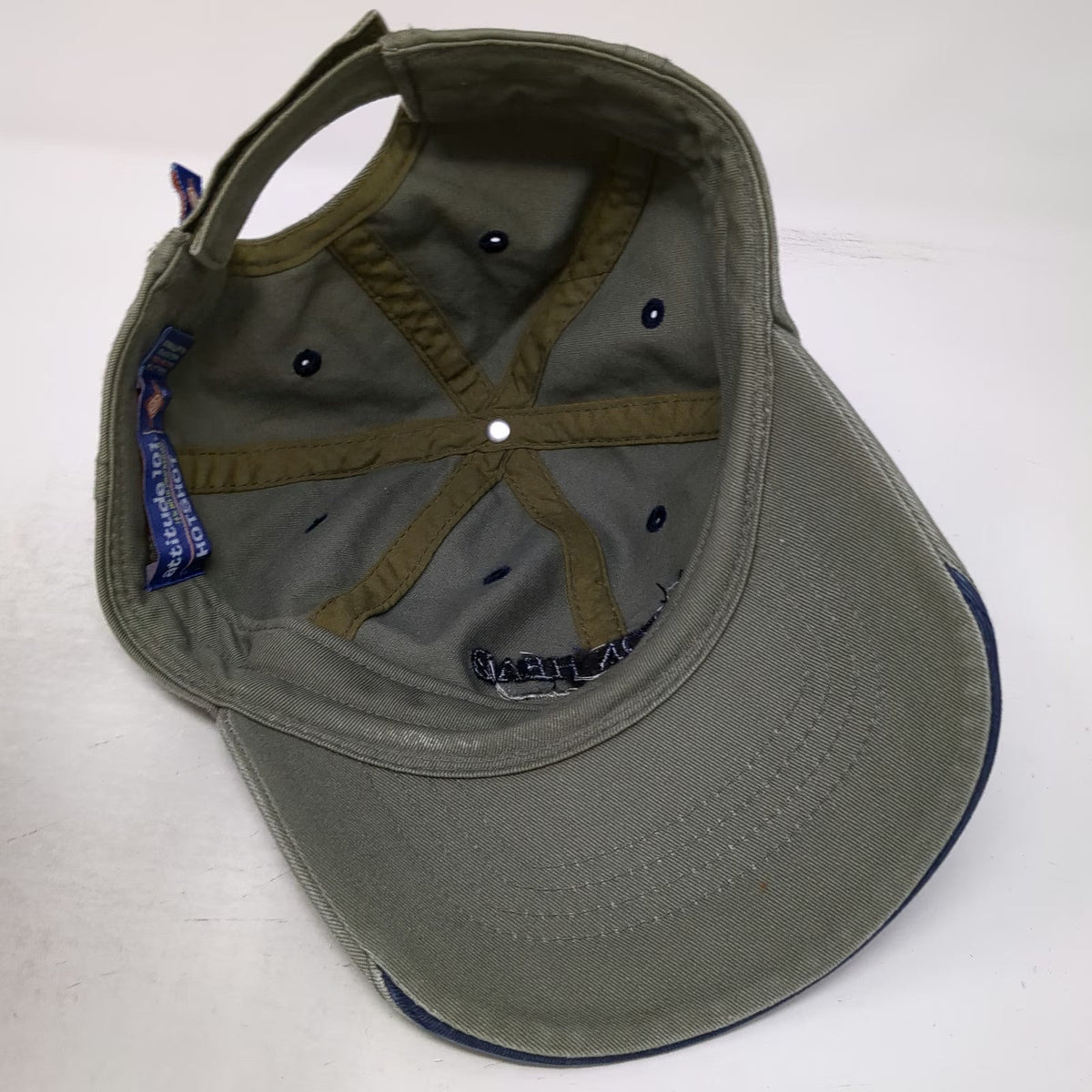 Hotshot Hilton Head SC Baseball Cap Green Blue One Size Strapback Cotton Hat