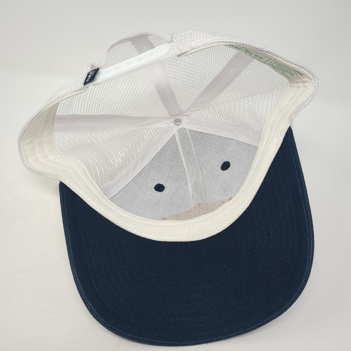 Peoples Golf Patch Snapback Trucker Hat Blue One Size Mesh Back Outdoor