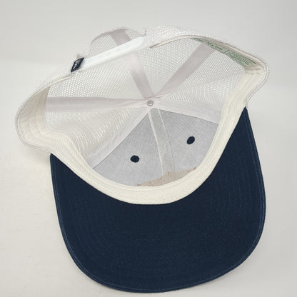 Peoples Golf Patch Snapback Trucker Hat Blue One Size Mesh Back Outdoor
