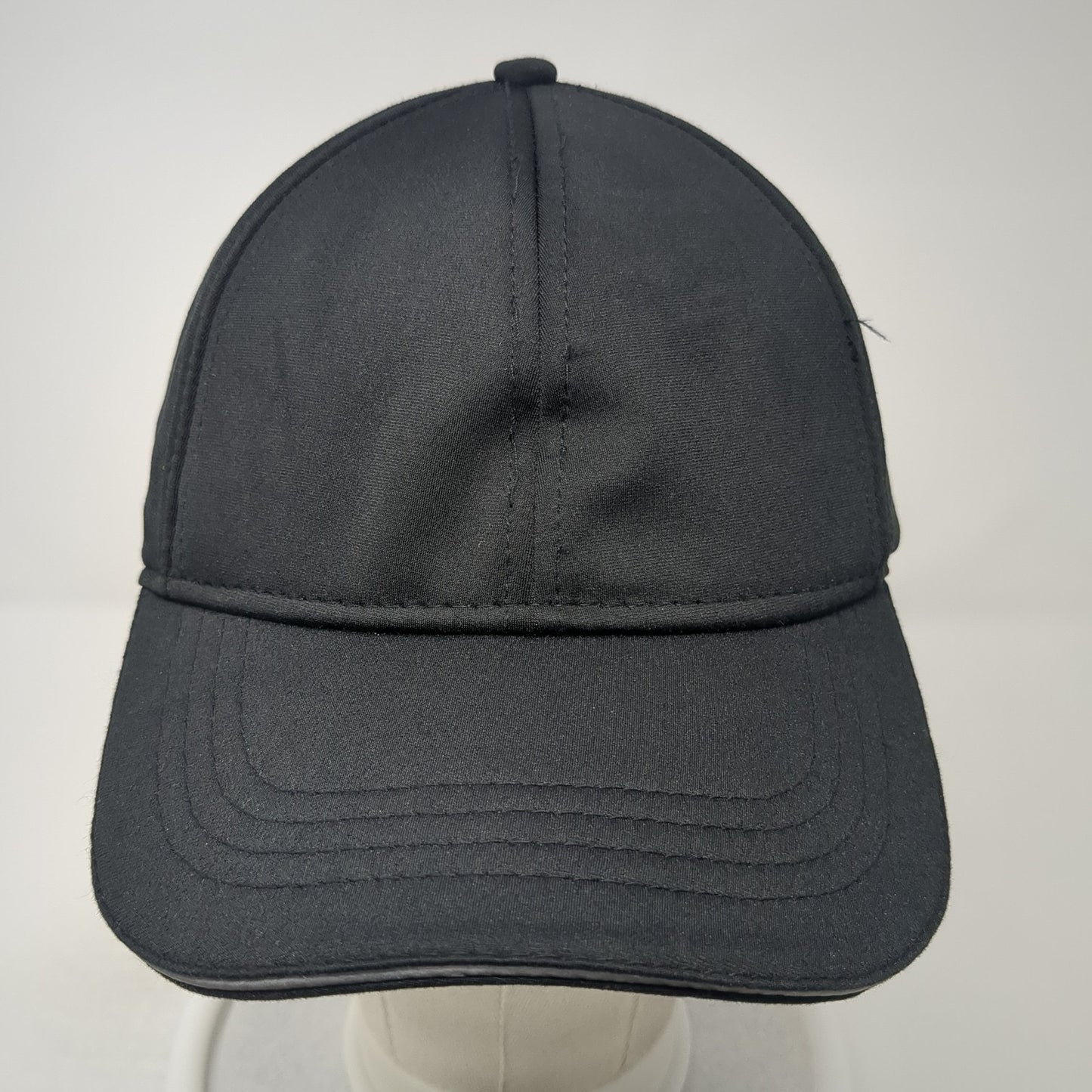 Unbranded Slideback Baseball Cap Black One Size Adjustable 6 Panel Blank