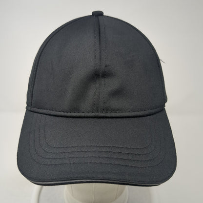 Unbranded Slideback Baseball Cap Black One Size Adjustable 6 Panel Blank