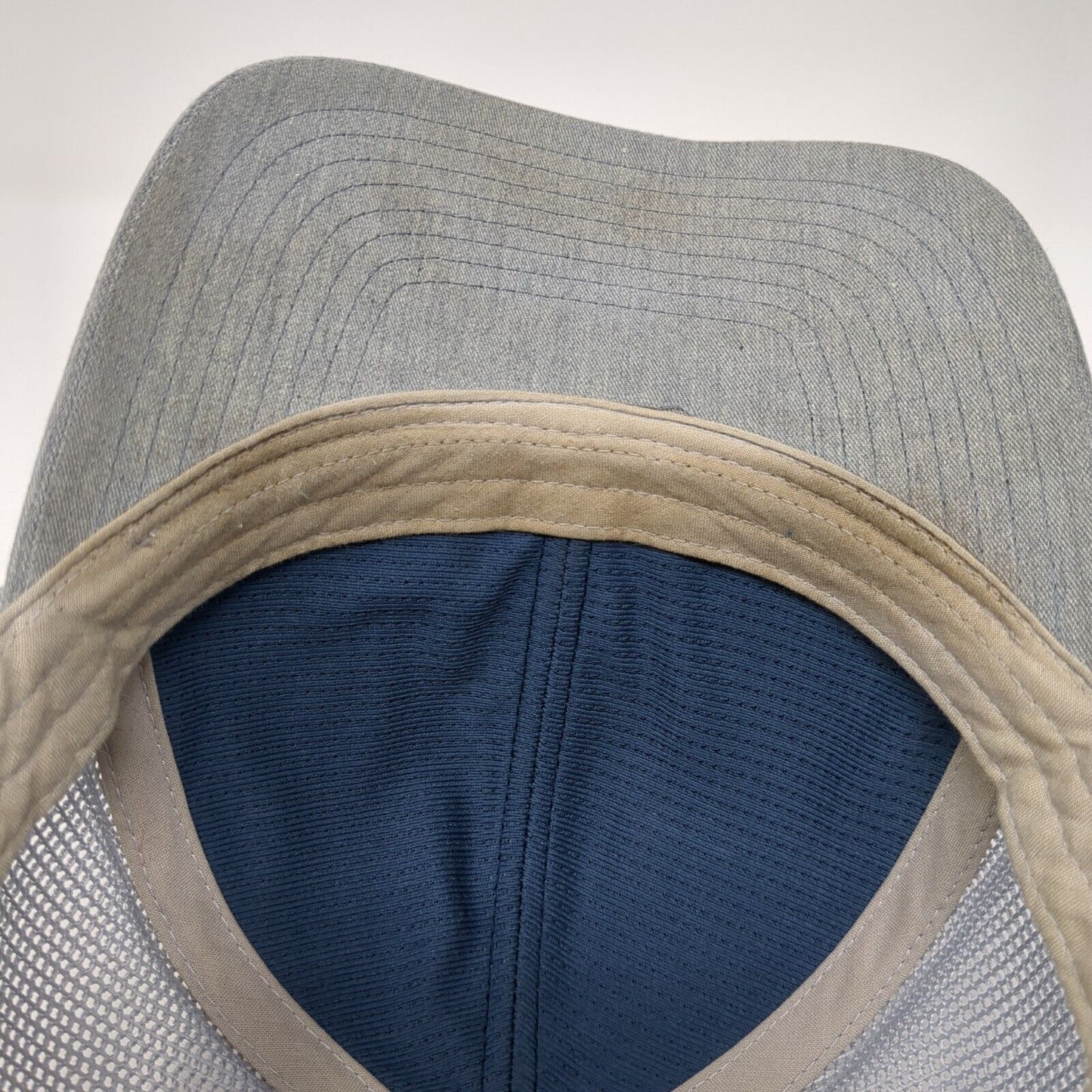 Travis Mathew Snapback Trucker Hat Gray OS Adjustable Embroidered Mesh Back