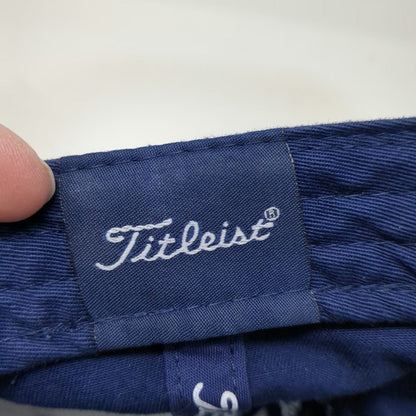 Titleist Baseball Cap Blue White One Size Conner Strong Cotton Slideback Hat