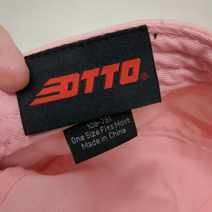 Otto Army Cap Pink One Size Farm Bureau Insurance Logo Cotton Strapback Hat