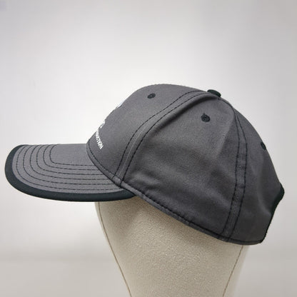 Idaho Materials & Construction Strapback Hat Gray OS Adjustable Embroidered Otto