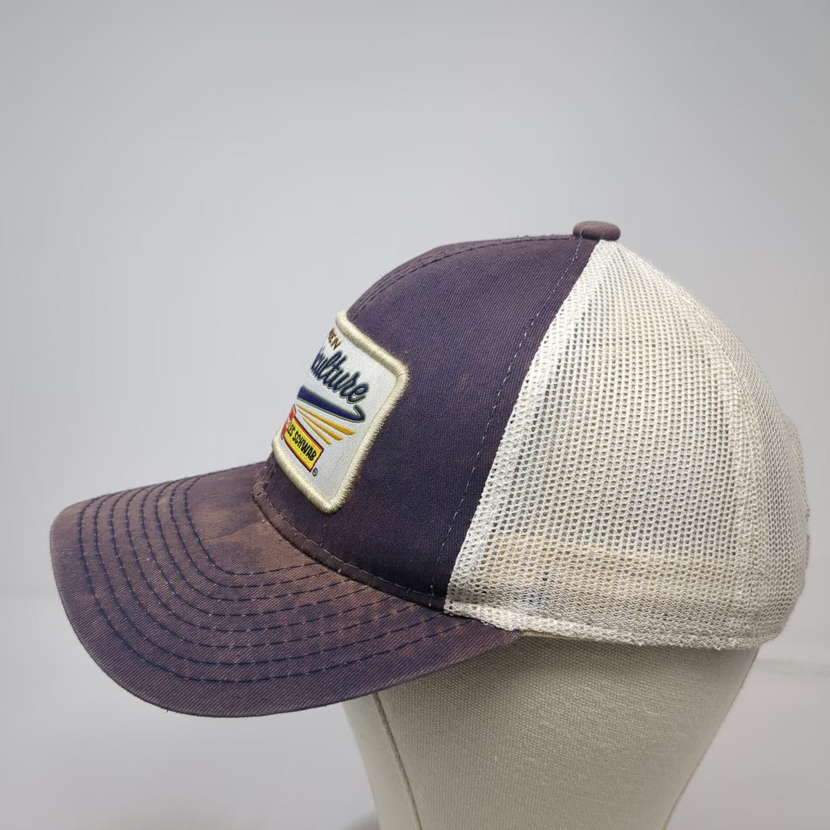 Les Schwab Tires Pride In Agriculture Trucker Hat Blue One Size Mesh Snapback