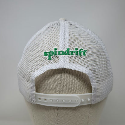 Atlantis Trucker Hat White One Size Spindrift Soda Can Recycled Mesh Snapback
