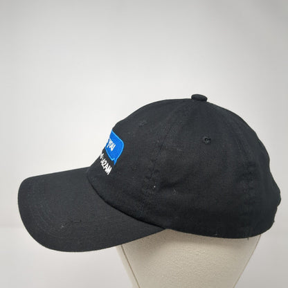 I Miss You Slideback Hat Black One Size Adjustable Embroidered Carbon