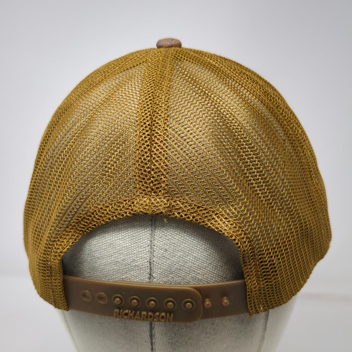 Richardson Trucker Hat Brown Camo One Size Snapback Seid Crane Service Mesh