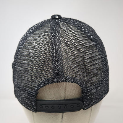 Trucker Hat Black One Size Sequin Mesh Back Snapback Fashion Bling Sparkle