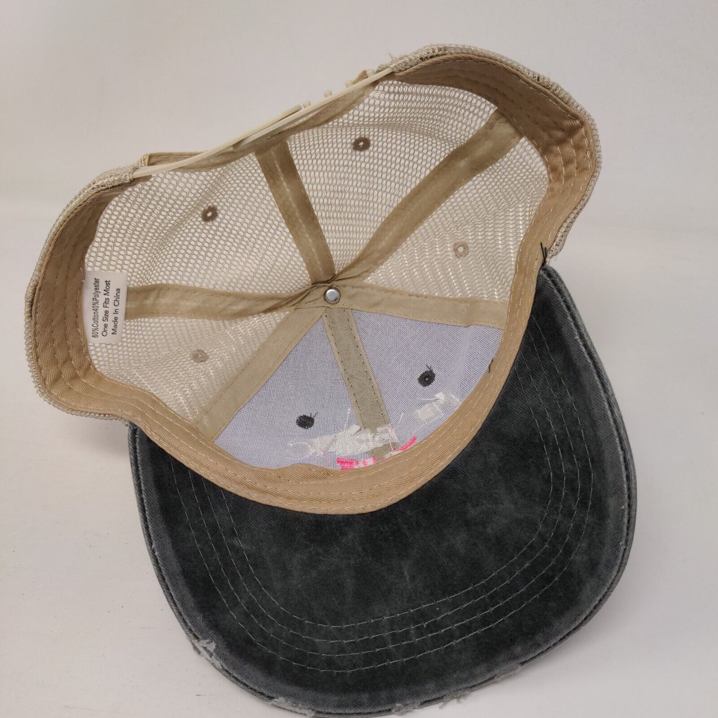 I'll Bring The Alcohol Snapback Trucker Hat Gray OSFM Adjustable Mesh Back