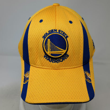 Golden State Warriors NBA Adidas Cap Yellow XL Mesh Stretch Fit Basketball Logo