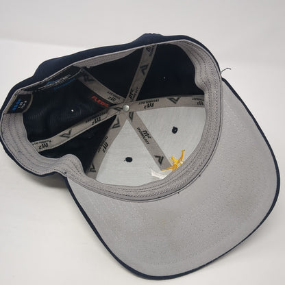 M Fitted Baseball Cap Blue Size 8 Lightweight Embroidered Pacific Headwear