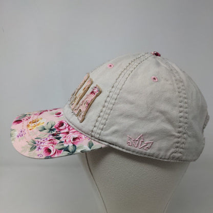 Essencial Women's Strapback Hat Multicolor Floral Embroidered Italia Logo