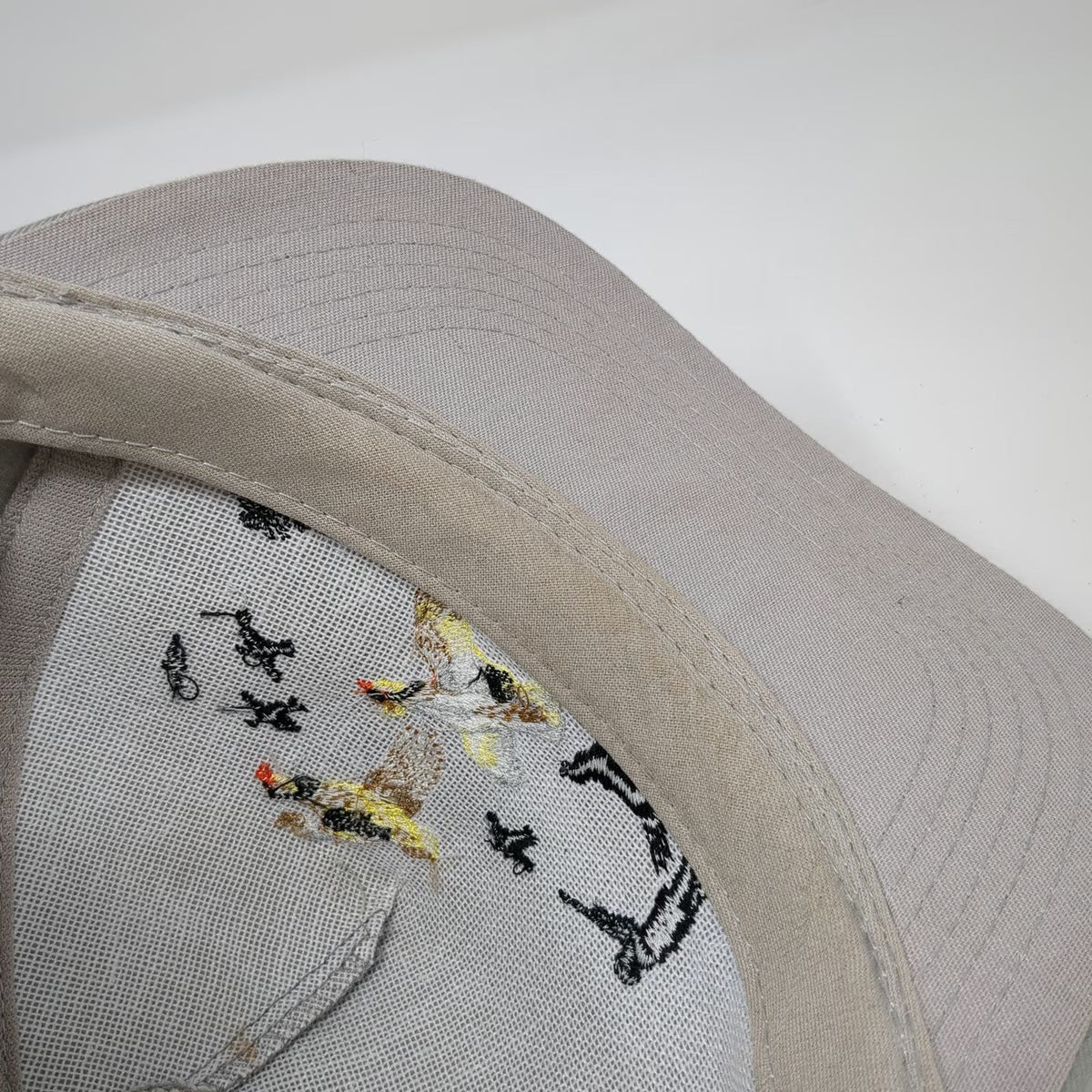 Mountaintop Marketing 5 Panel Gray Hat One Size Pheasant Bird Hunting Snapback