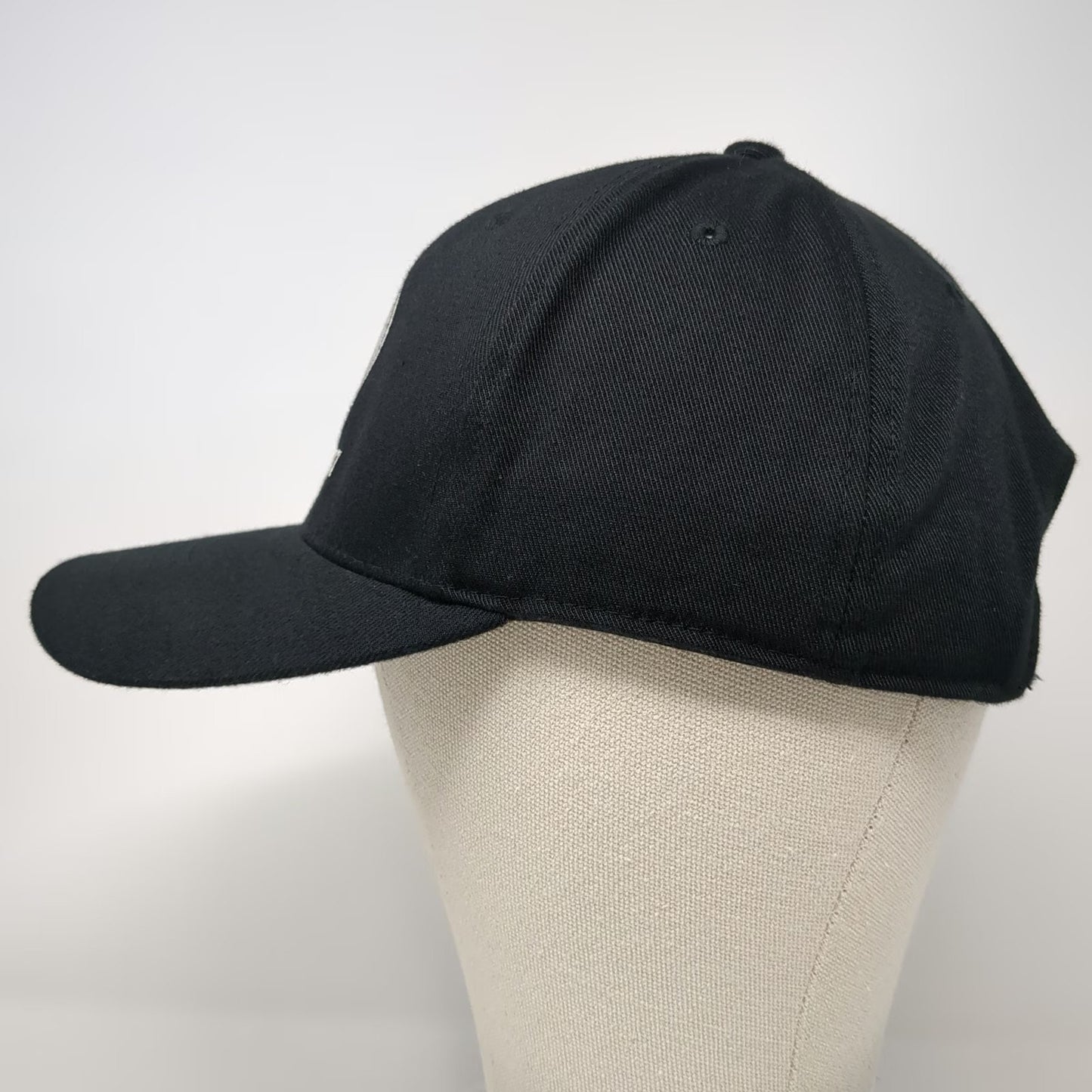 Yupoong Baseball Cap Black One Size CutzConnect Logo Flexfit 110 Strapback Hat