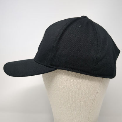 Yupoong Baseball Cap Black One Size CutzConnect Logo Flexfit 110 Strapback Hat