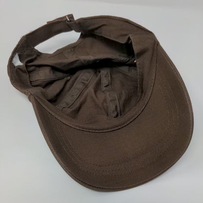 Unbranded Strapback Hat Brown OSFA Adjustable Blank Solid 6 Panel