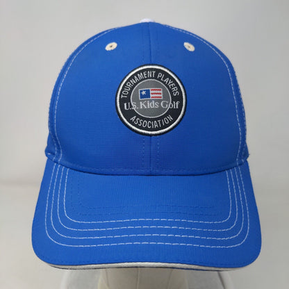 US Kids Golf Tournament Players Association Caddie Strapback Hat Blue One Size