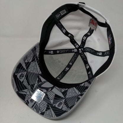 New Era Men's Snapback Hat White Gray 9Forty SuperBowl LIII Patriots Embroidered