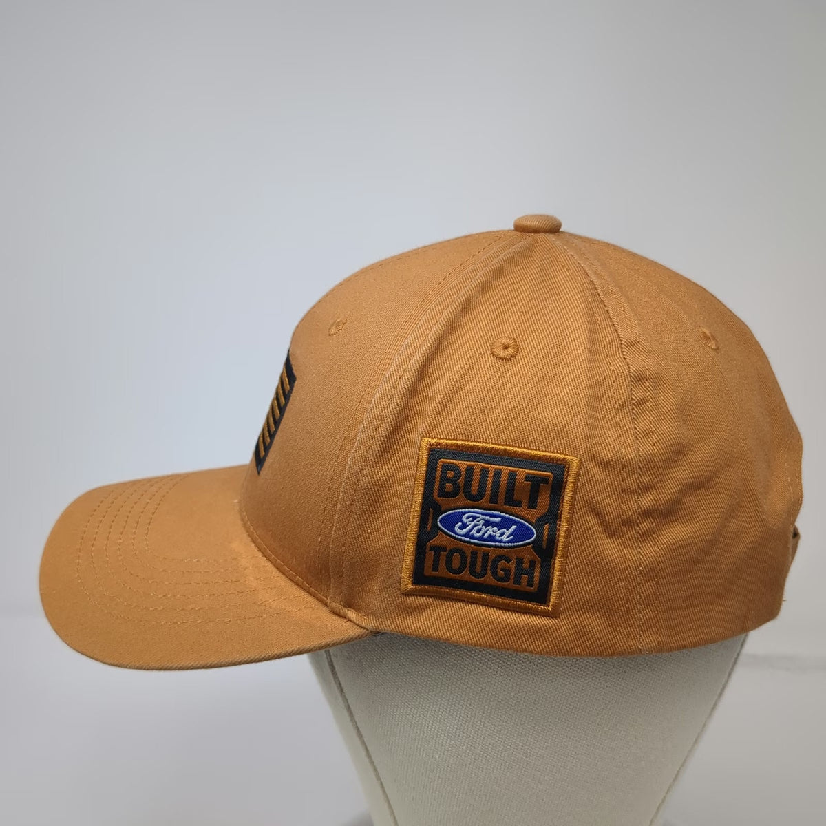 Ford Built Tough Brown Baseball Cap One Size American Flag Strapback Idaho Hat