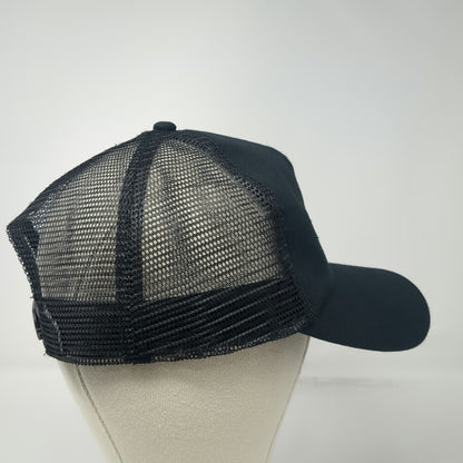 HIT Promo Trucker Hat Black One Size DirecTV Tonal Logo Mesh Snapback Cap