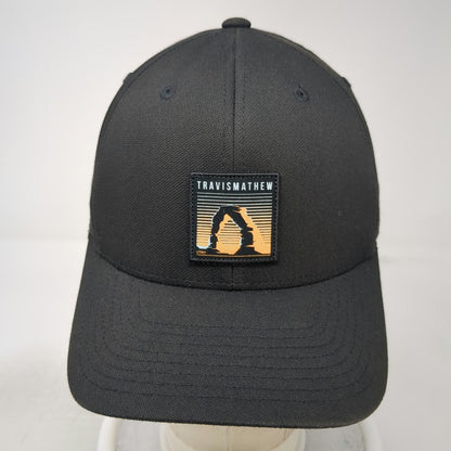 TravisMathew Snapback Black Hat One Size Arches National Park Utah Golf Patch