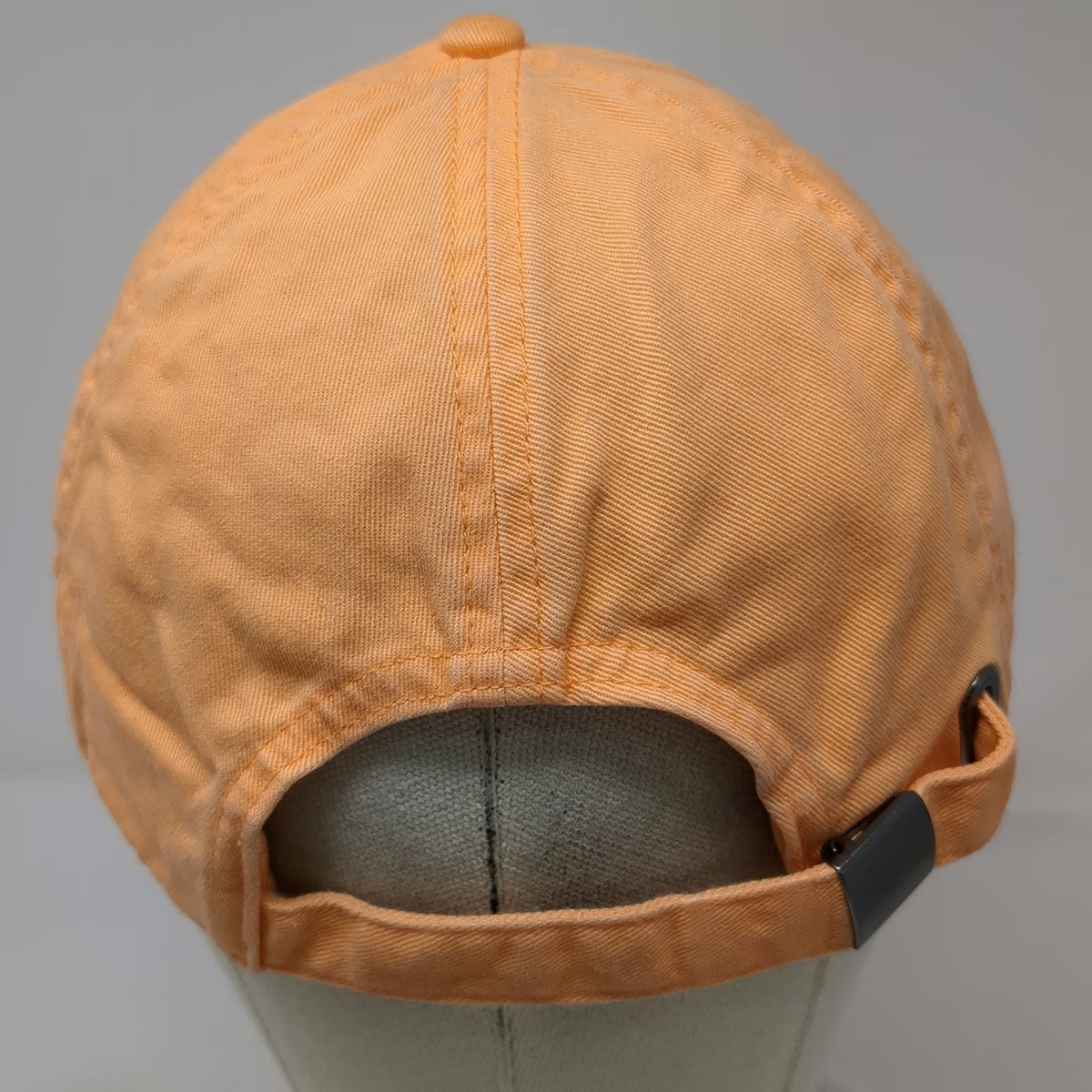 Gap Baseball Cap Orange One Size Adjustable Slideback Cotton Hat Solid Blank