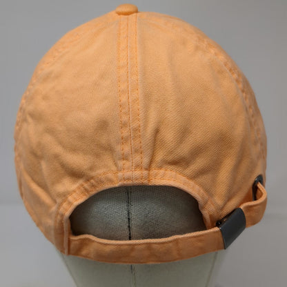 Gap Baseball Cap Orange One Size Adjustable Slideback Cotton Hat Solid Blank
