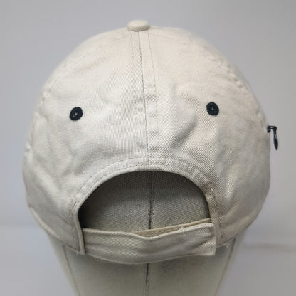 Hyp Baseball Cap Beige One Size Side Zipper Pocket Mountain Logo Cotton Hat