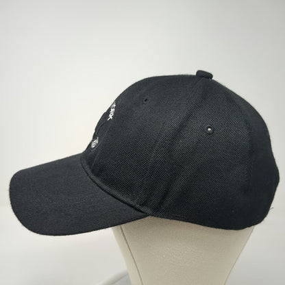 Black Baseball Cap One Size Strapback New York NY Monogram Patch 6-Panel Hat