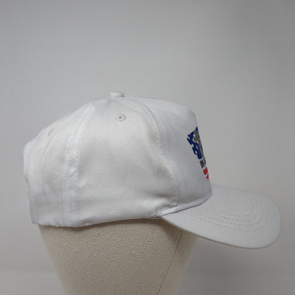In God We Trust Snapback Hat White One Size Adjustable Patriotic Polyester
