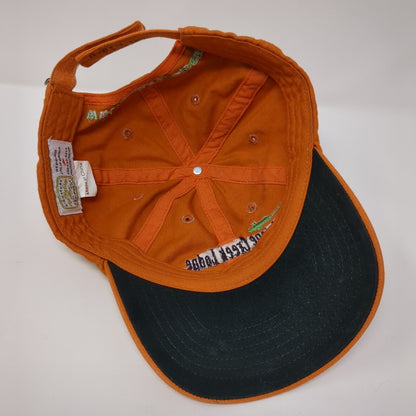 Antelope Creek Lodge Strapback Hat Orange OS Adjustable Embroidered The Fly Shop