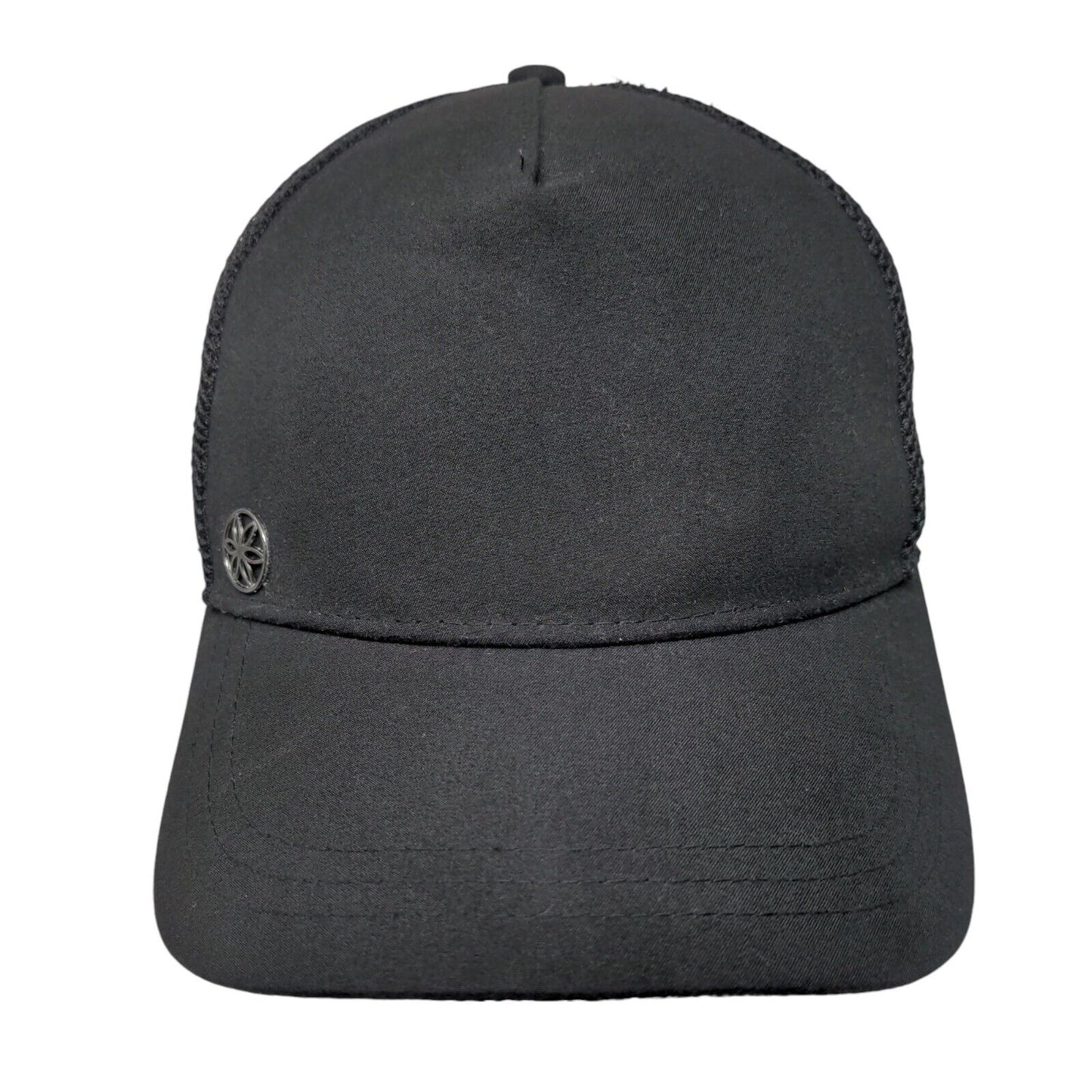 Gaiam Snapback Mesh Back Trucker Hat Black One Size Solid Adjustable