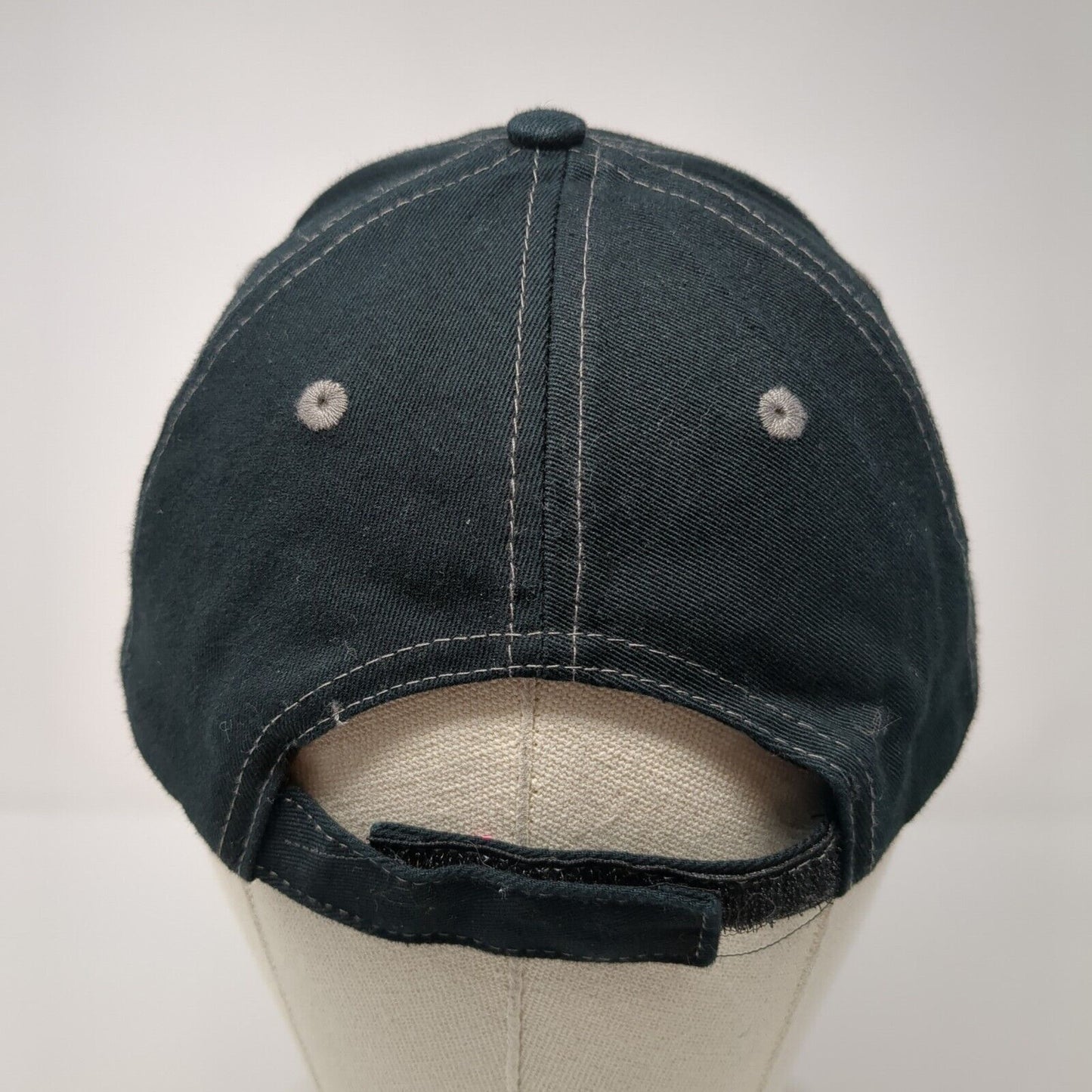 Disney Strapback Hat Black One Size Adjustable Embroidered 6 Panel