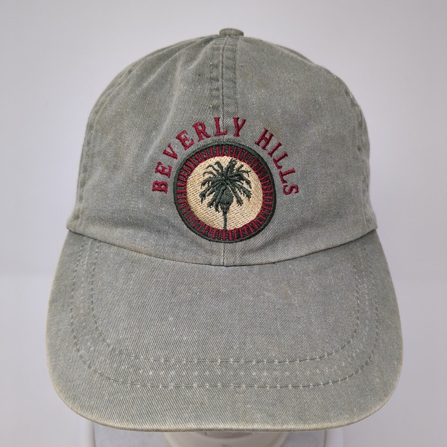 Beverly Hills Slideback Hat Green One Size Adjustable Embroidered Fahrenheit