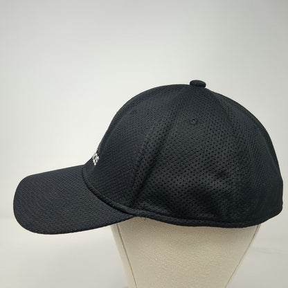 adidas Baseball Cap Black XL Performance Mesh Stretch Fit Climalite Athletic Hat