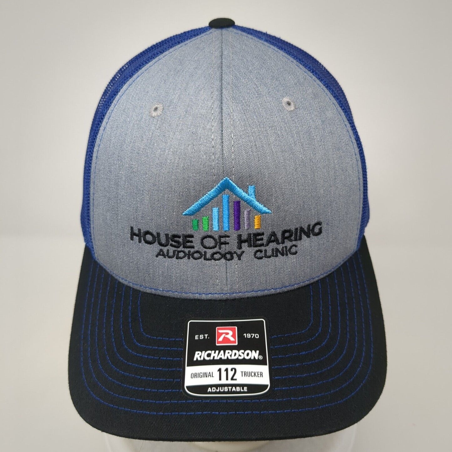 House of Hearing Audiology Clinic Snapback Trucker Hat Multi OSFA Mesh Back