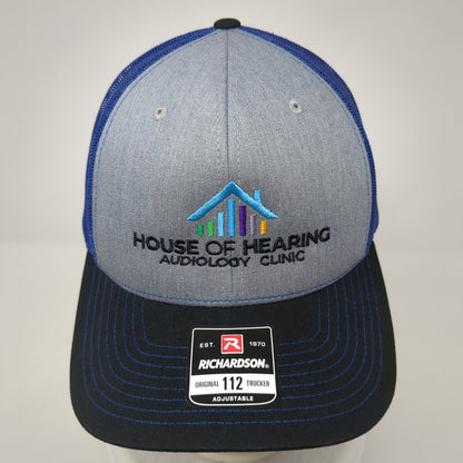 House of Hearing Audiology Clinic Snapback Trucker Hat Multi OSFA Mesh Back