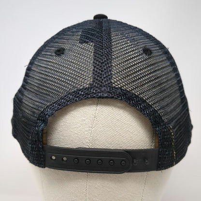 Snowbird Trucker Hat Black One Size 5 Panel Mesh Snapback Ski Resort Utah Logo