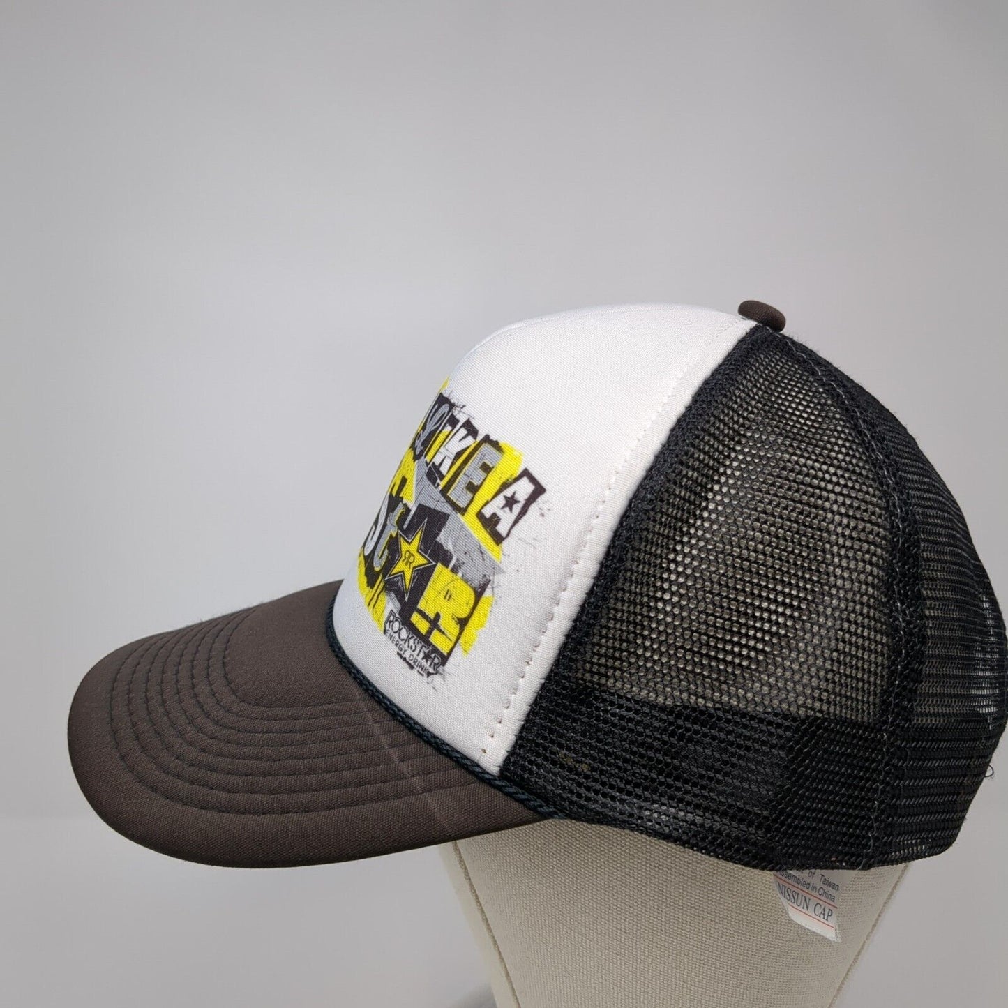 Party Like A Rockstar Snapback Rope Trucker Hat Black One Size Nissun