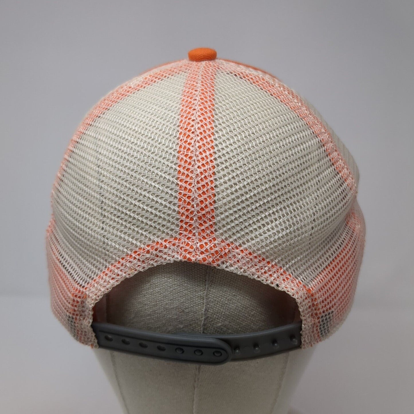 Est. 1977 CCA Snapback Trucker Hat Orange One Size Mesh Back Headwear