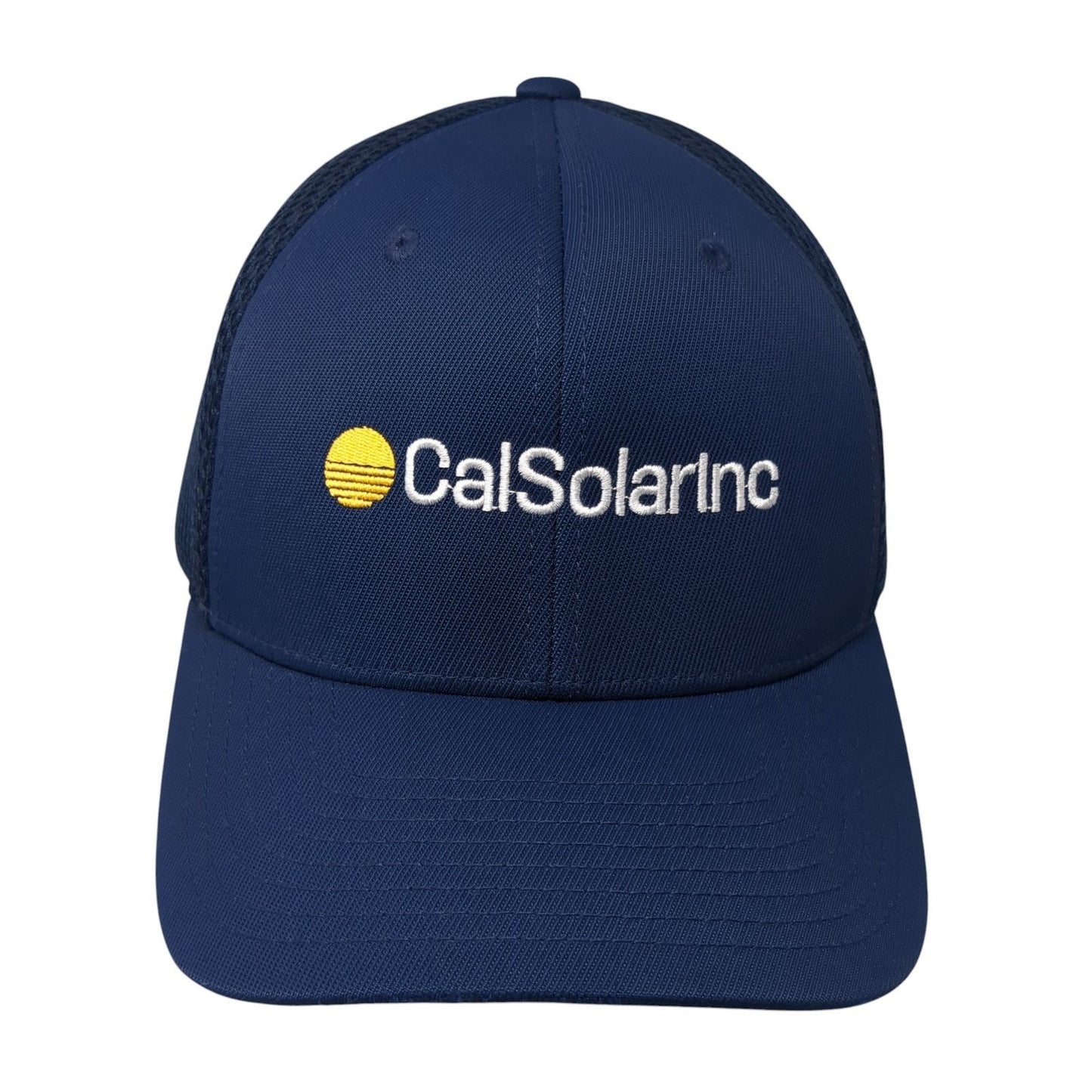 Cal Solar Inc Fitted Hat Blue XL Embroidered Solid Flexfit Sport-Tek