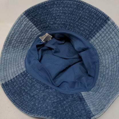 Universal Thread Women's Denim Bucket Hat Cap Blue Cotton Patchwork